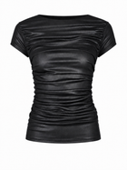 Drape Leather Tee