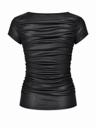 Drape Leather Tee