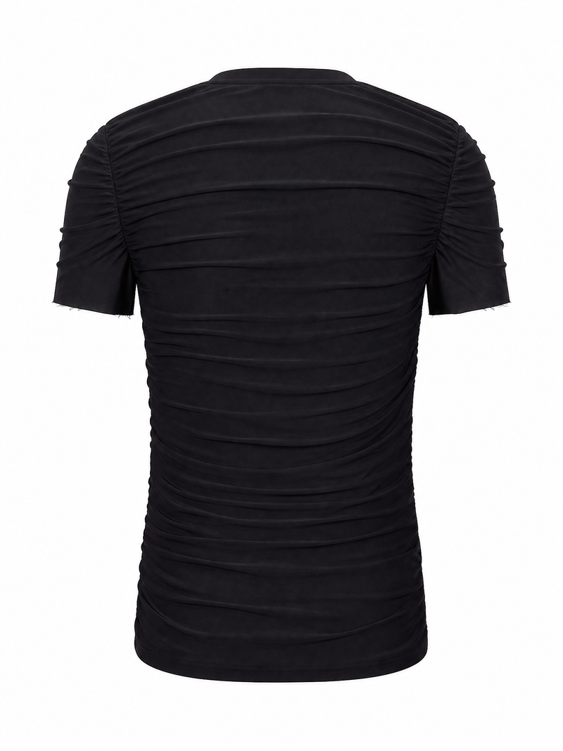 Drape Tee with collar