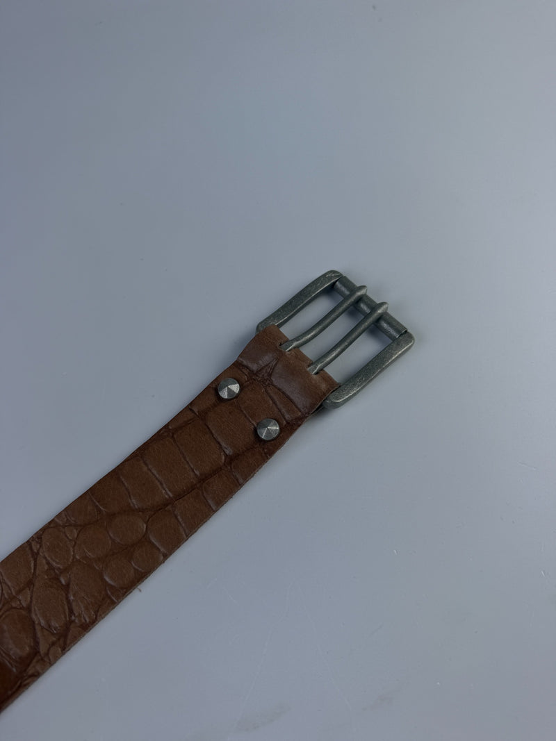 Twin Belt Croco Sand Sample