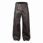 Cracked Leather Pants Wide sample